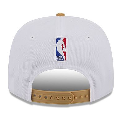Men's New Era White/Gold Boston Celtics 2025/26 City Edition 9SEVENTY Adjustable Hat