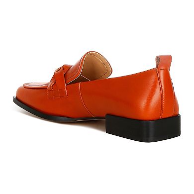 Rag & Co Hostess Women's Genuine Leather Braided Loafers