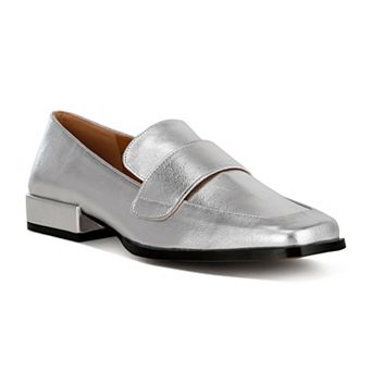 Rag & Co Jongs Women's Metallic Penny Loafers