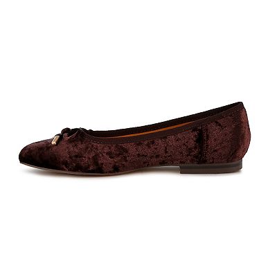 Rag & Co Buckrose Ballerinas Women's Velvet Bow Flats