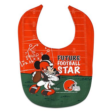 WinCraft Cleveland Browns Mickey All-Pro Baby Bib