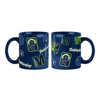 Logo Brands Minnesota Timberwolves 2-Pack 15oz. Color Mug Set