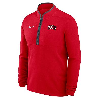 Men's Nike Scarlet UNLV Rebels Basketball Victory Dri-FIT Half-Zip Pullover