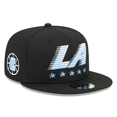 Men's New Era Black LA Clippers 2025/26 City Edition Alternate 9FIFTY Snapback Hat
