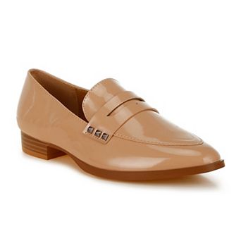 Rag & Co Noshiya Women's Patent Pleather Penny Loafers