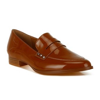 Rag & Co Noshiya Women's Patent Pleather Penny Loafers