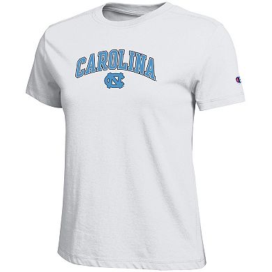 Women's Champion White North Carolina Tar Heels Arched Over Logo T-Shirt