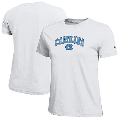 Women's Champion White North Carolina Tar Heels Arched Over Logo T-Shirt