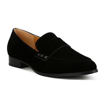 Rag & Co Durance Women's Studded Genuine Suede Loafers