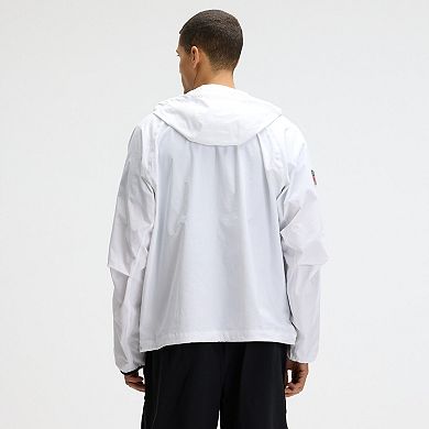 Men's Nike White New England Patriots 2025 Rivalries Collection Tech Raglan Full-Zip Jacket
