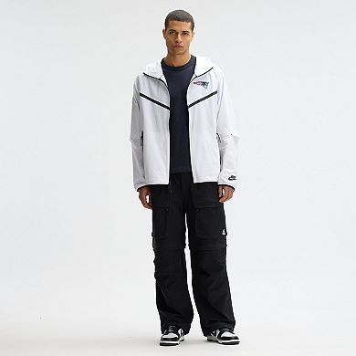 Men's Nike White New England Patriots 2025 Rivalries Collection Tech Raglan Full-Zip Jacket