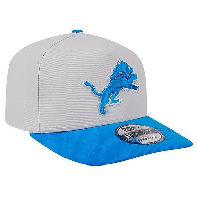 Men's New Era Stone Detroit Lions Decent 9FIFTY A-Frame Snapback Hat
