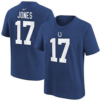 Youth Nike Daniel Jones Royal Indianapolis Colts Player Name & Number T-Shirt