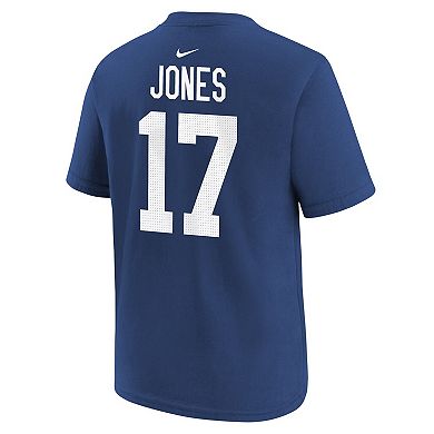 Youth Nike Daniel Jones Royal Indianapolis Colts Player Name & Number T-Shirt