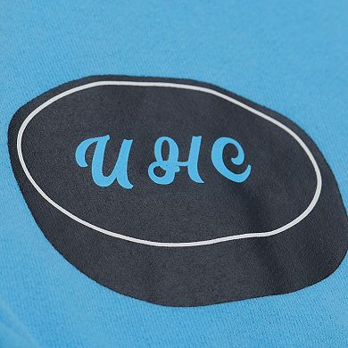 Women's Mitchell & Ness Blue Utah Mammoth Crewneck Sweatshirt