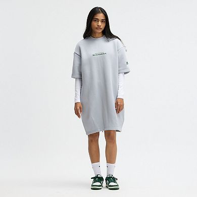 Women's Nike  Wolf Gray Seattle Seahawks 2025 Rivalries Collection Oversized Tech Fleece Dress