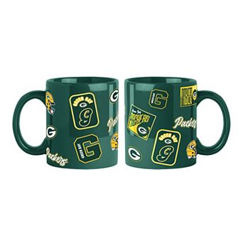 Logo Brands Green Bay Packers 2-Pack 15oz. Color Mug Set