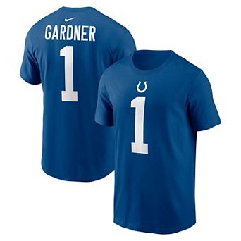 Men's Nike Ahmad Sauce Gardner Royal Indianapolis Colts Player Name & Number T-Shirt