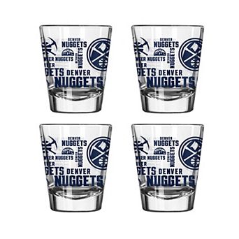Logo Brands Denver Nuggets 4-Pack 2oz. Shot Glass Set