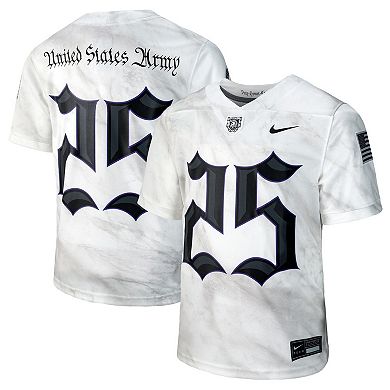 Youth Nike #25 White Army Black Knights Army 250 Collection Replica Game Jersey