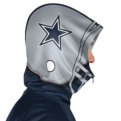 Men's Pro Player Navy/Gray Dallas Cowboys Helmet Full-Zip Hooded Track Jacket