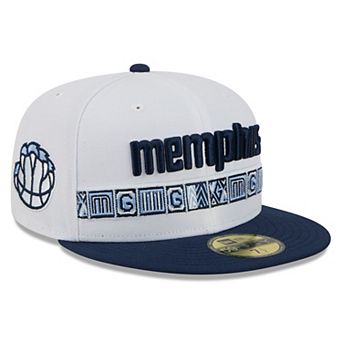 Men's New Era White/Navy Memphis Grizzlies 2025/26 City Edition 59FIFTY Fitted Hat