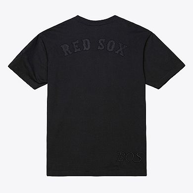 Men Mitchell & Ness Black Boston Red Sox Cooperstown Collection Phantom T-Shirt