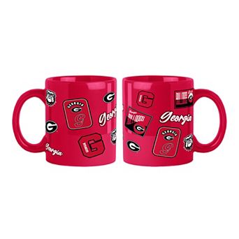 Logo Brands Georgia Bulldogs 2-Pack 15oz. Color Mug Set