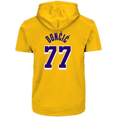 Men's Fanatics Luka Don i Gold Los Angeles Lakers Big & Tall Short Sleeve Hoodie