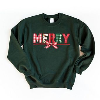 Merry Pattern Quilted Print - Women's Graphic Sweatshirt