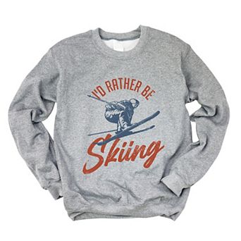I'd Rather Be Skiing - Women's Graphic Sweatshirt