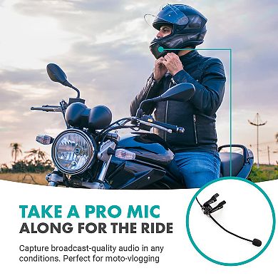 Movo ACM400 Flexible Gooseneck Omnidirectional Microphone for Motovlogging