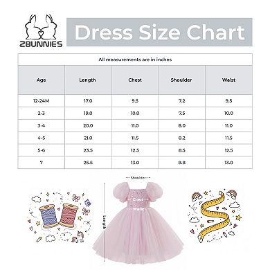 2Bunnies Baby Toddler Girls Green Beaded Sequin Puff Sleeve Tulle Party Dress