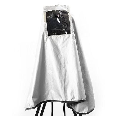 Movo CRC03 Extra-Long Waterproof Rain Coat for DSLR Camera, Lens & Tripod (Metallic Gray)