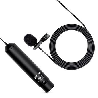 Movo LV8-D Broadcast-Quality XLR Lavalier Omni-Directional Wired Microphone
