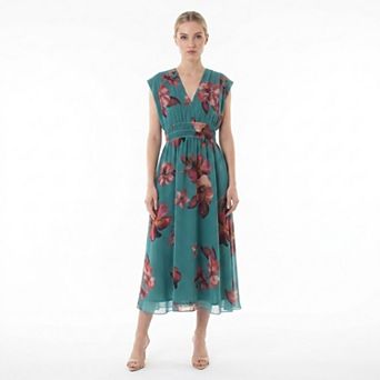 Women's Maison Tara Chiffon Midi Dress