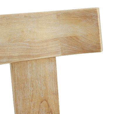 Fescue Fabric Rubberwood Slat Back Upholstered Dining Chair by Christopher Knight Home