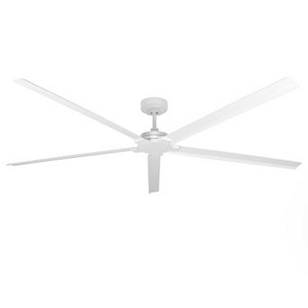 Parrot Uncle 72" Modern White Waterproof Wet Outdoor Large Aluminum Ceiling Fan with Remote