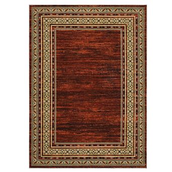 Washable Rug Bordered Foldable Indoor Carpet Ultra-Soft Stain-Resistant Low Pile Floor Cover