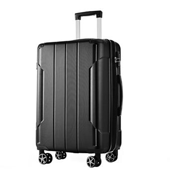 Whisen 24" Expandable ABS Hardshell Checked Luggage Suitcase with 3-Dial TSA Lock, Double Wheels
