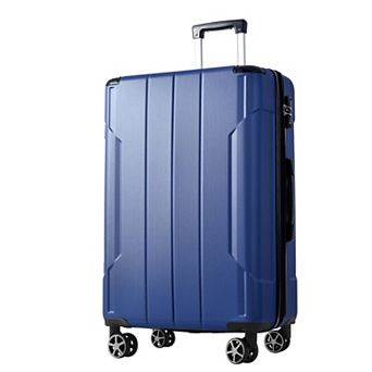 Whisen 24" Expandable ABS Hardshell Checked Luggage Suitcase with 3-Dial TSA Lock, Double Wheels