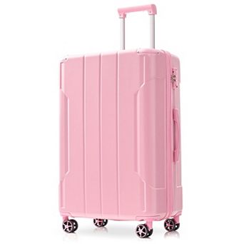 Whisen 24" Expandable ABS Hardshell Checked Luggage Suitcase with 3-Dial TSA Lock, Double Wheels