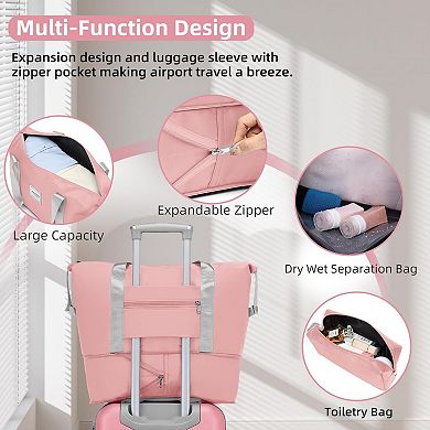 6 Piece Spinner Luggage Sets with Duffel Bags