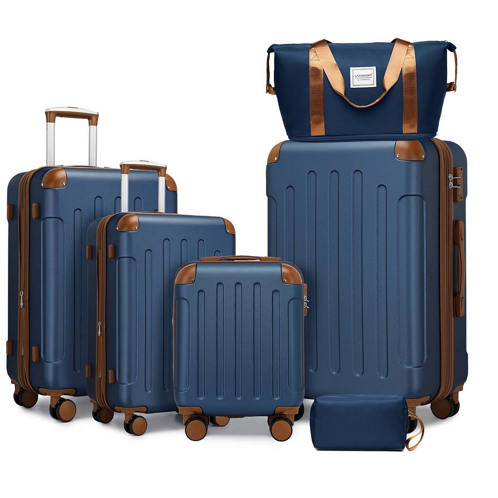 6 Piece Spinner Luggage Sets with Duffel Bags