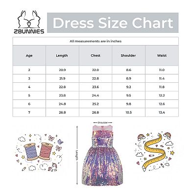 Girls' Lavender Frost Sequin Sleeveless Fit & Flare Party Dress
