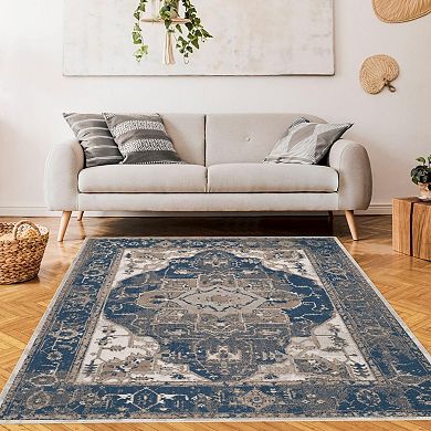 Luxe Weavers Moroccan Floral Indoor Area Rug