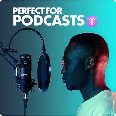 Movo Photo 2-Pack Universal Cardioid Podcasting Microphone Bundle