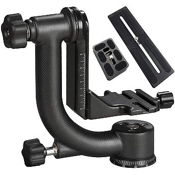 Movo GH800 MKII Carbon Fiber rofessional Gimbal Tripod Head with Arca-Swiss Quick-Release Plate