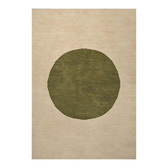 Cirkel Minimalist Geometric Dot Machine-washable Runner Rug