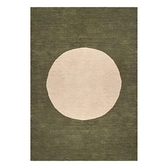 Cirkel Minimalist Geometric Dot Machine-washable Runner Rug